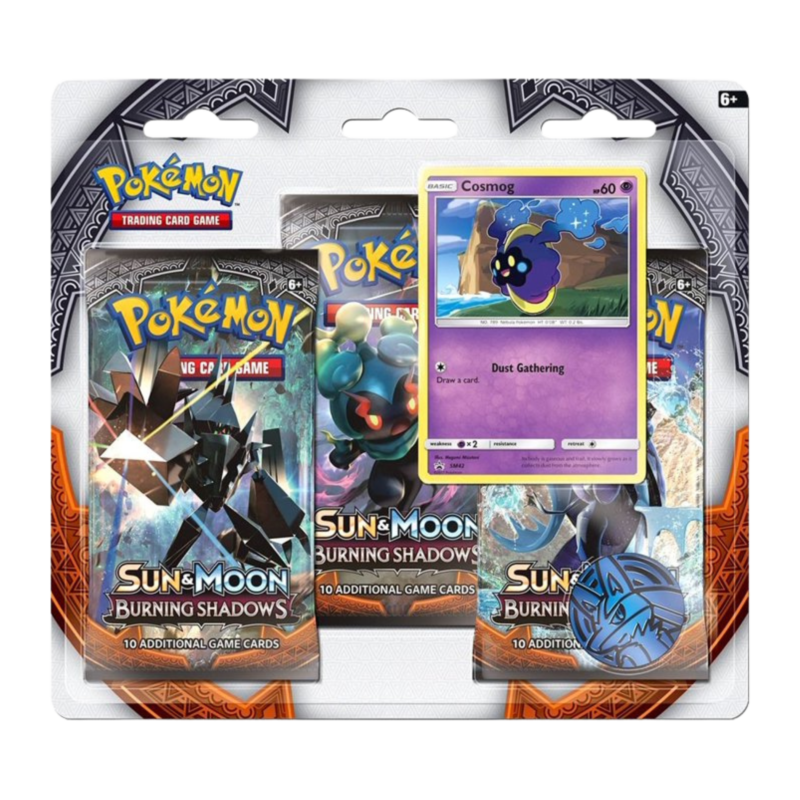 Pokémon Sun & Moon: Burning Shadows - Cosmog 3 Pack Blister