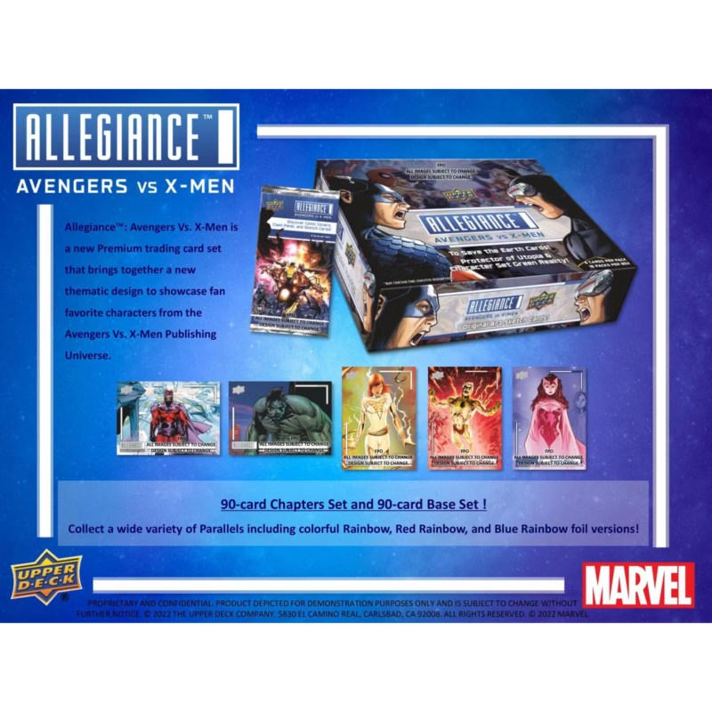 2023 Upper Deck Marvel Allegiance Avengers vs X-Men Trading Cards