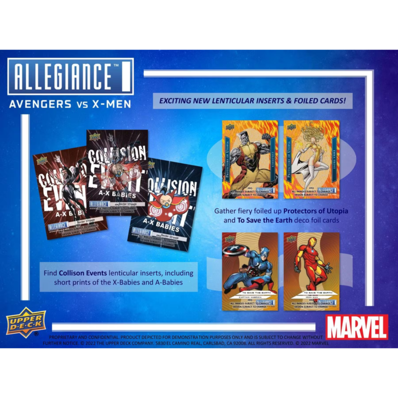 2023 Upper Deck Marvel Allegiance Avengers vs X-Men Trading Cards