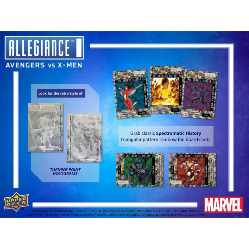 2023 Upper Deck Marvel Allegiance Avengers vs X-Men Trading Cards