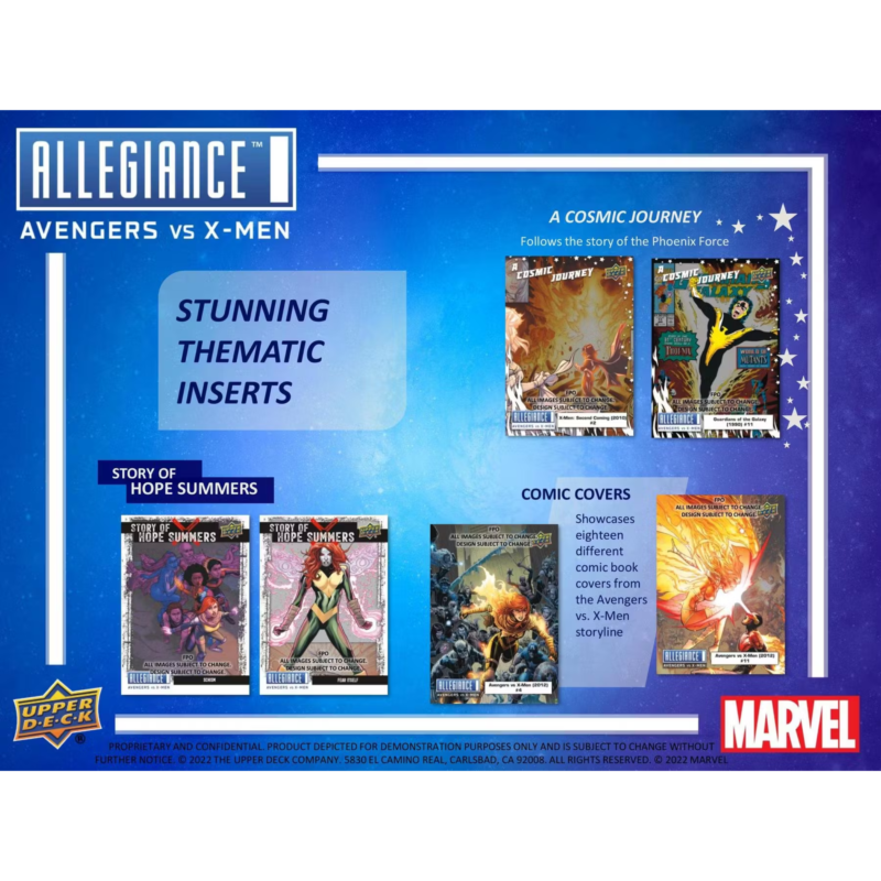 2023 Upper Deck Marvel Allegiance Avengers vs X-Men Trading Cards