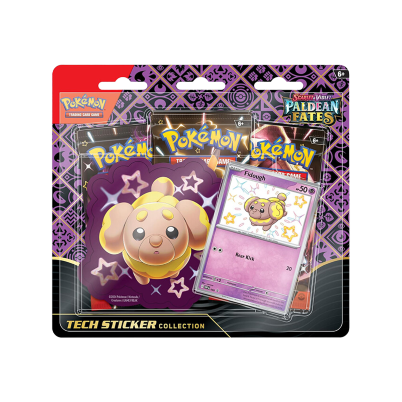 Pokémon Scarlet & Violet: Paldean Fates Fidough Tech Sticker Collection