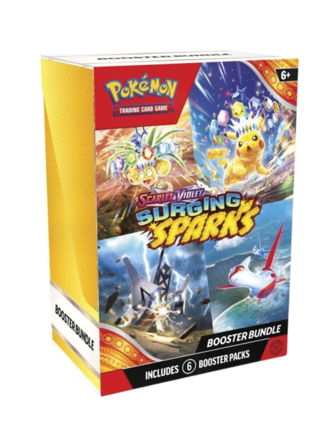 Pokémon Scarlet & Violet: Surging Sparks Booster Bundle available in UAE – Buy Now at Crunch Arcade