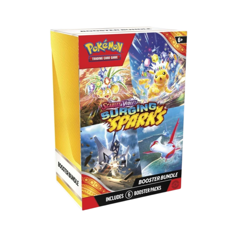 Pokémon Scarlet & Violet: Surging Sparks Booster Bundle available in UAE – Buy Now at Crunch Arcade