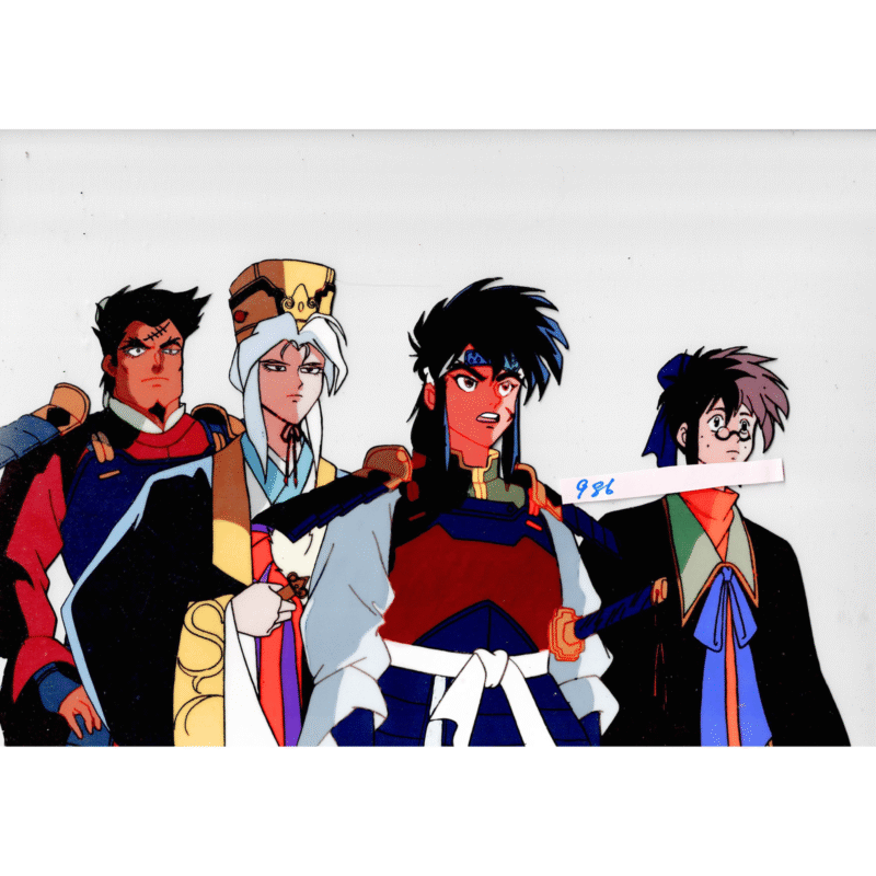 Original Rai Anime Cel – Galaxy Warring States Heroes (3 items) | سيل أنمي هزيم الرعد أصلي - Image 3