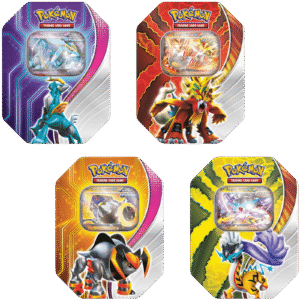 Pokémon Paradox Destinies Tin [Gouging Fire, Raging Bolt ex, Iron Boulder ex, Iron Crown]