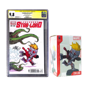 Legendary Star-Lord Marvel Comics CGC 9.8 + Gentle Giant Star-Lord Statue