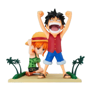 Luffy and Nami One Piece Log Stories World Collectable Figure by Banpresto
